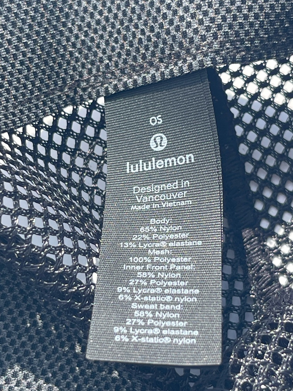 Lululemon Commission Hat Snapback Camo Meshback Cap Black & Gray Camouflage - Picture 6 of 6